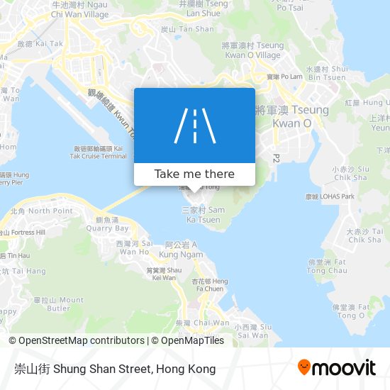 崇山街 Shung Shan Street map