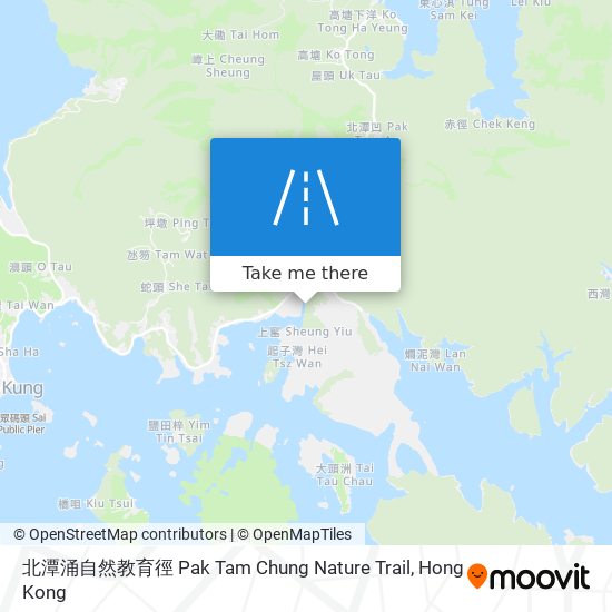 北潭涌自然教育徑 Pak Tam Chung Nature Trail map