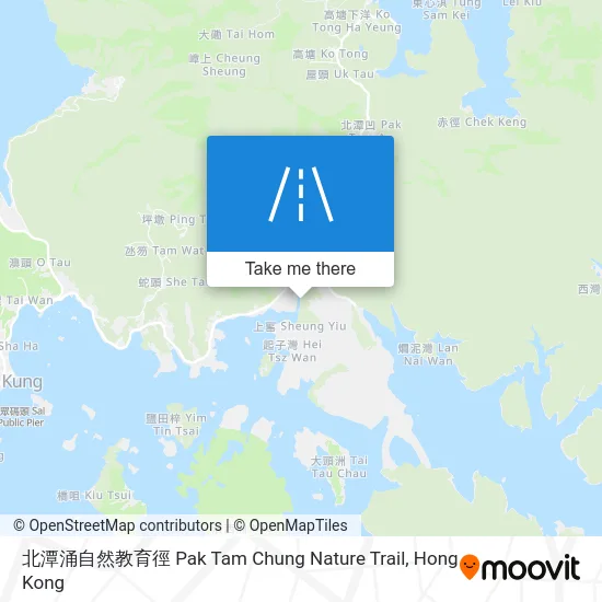 北潭涌自然教育徑 Pak Tam Chung Nature Trail map