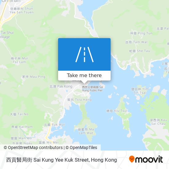 西貢醫局街 Sai Kung Yee Kuk Street map