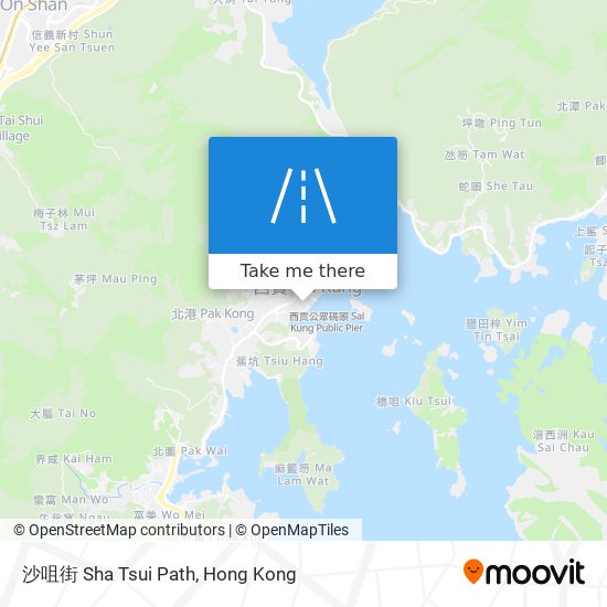 沙咀街 Sha Tsui Path map