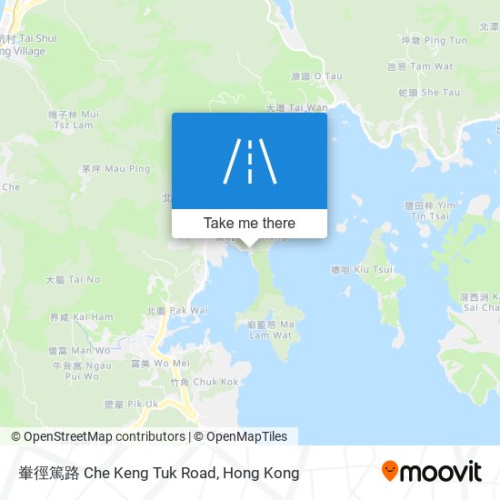 輋徑篤路 Che Keng Tuk Road map