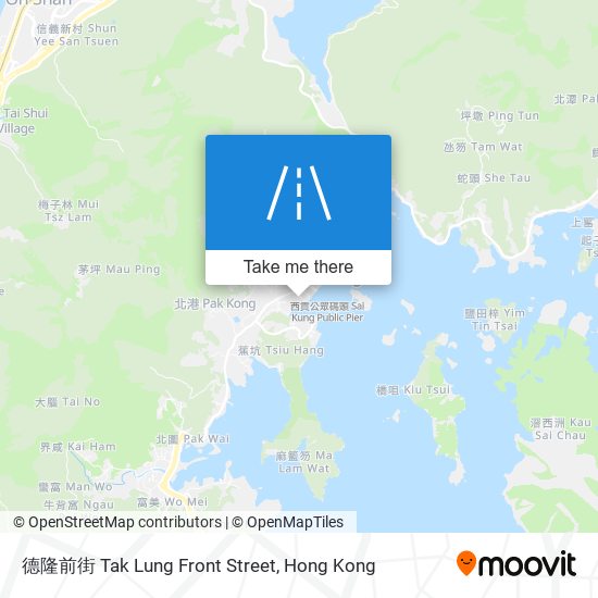 德隆前街 Tak Lung Front Street map