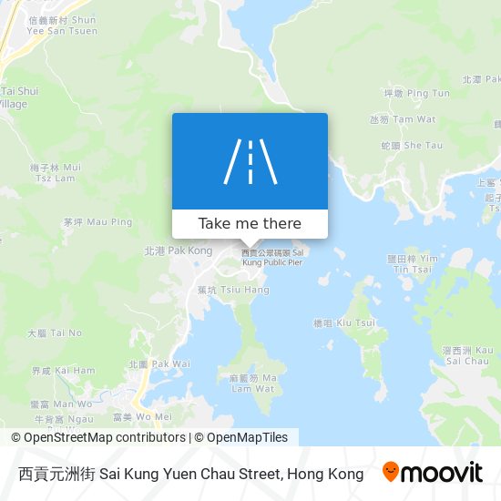 西貢元洲街 Sai Kung Yuen Chau Street地圖