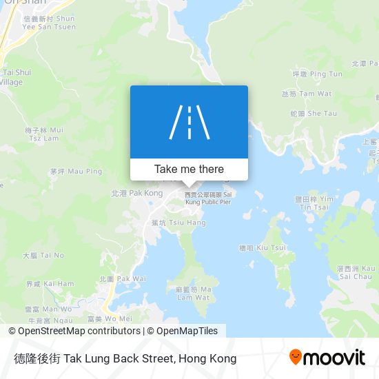 德隆後街 Tak Lung Back Street map