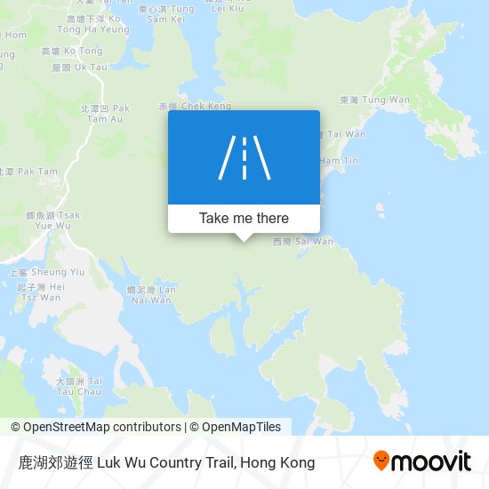 鹿湖郊遊徑 Luk Wu Country Trail map