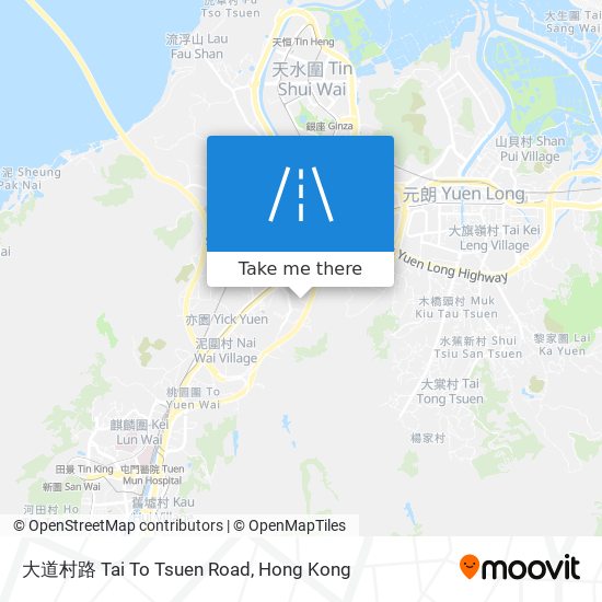 大道村路 Tai To Tsuen Road map