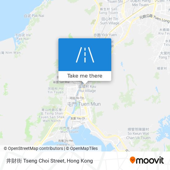 井財街 Tseng Choi Street map