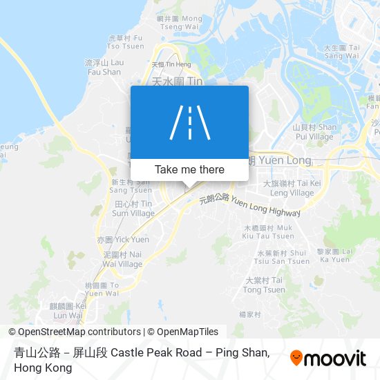青山公路－屏山段 Castle Peak Road – Ping Shan map