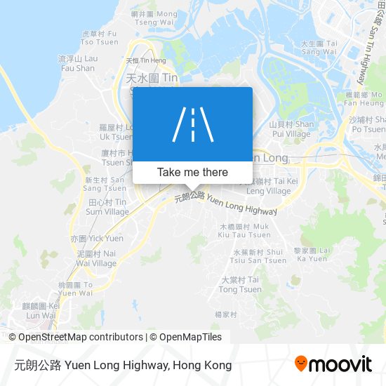 元朗公路 Yuen Long Highway map