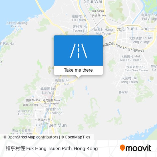 福亨村徑 Fuk Hang Tsuen Path map