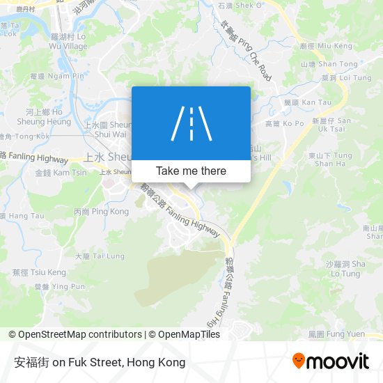 安福街 on Fuk Street map