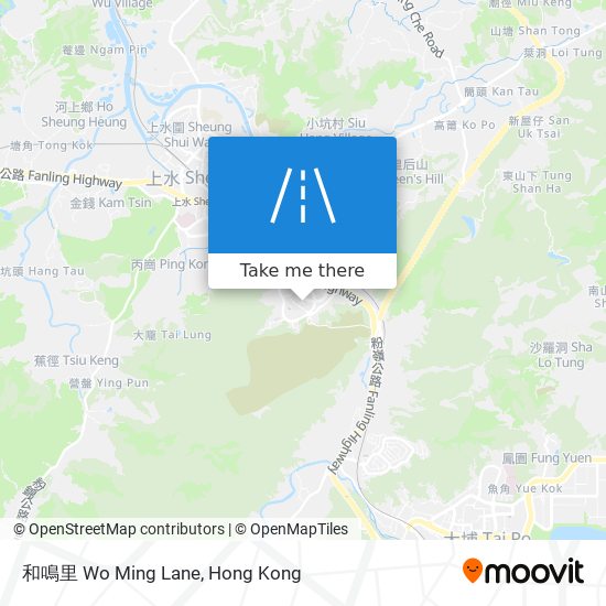 和鳴里 Wo Ming Lane map