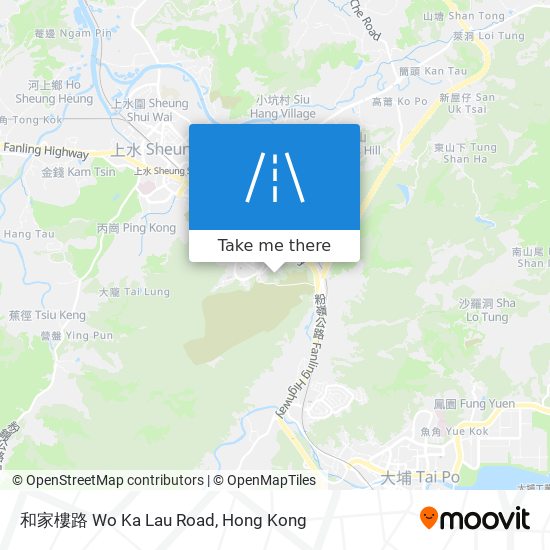 和家樓路 Wo Ka Lau Road map