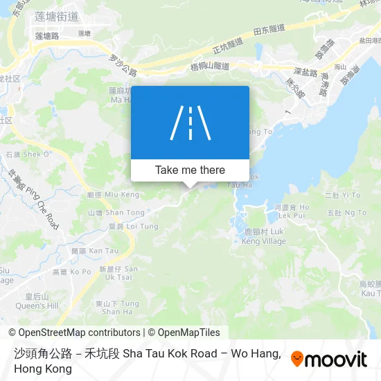沙頭角公路－禾坑段 Sha Tau Kok Road – Wo Hang map