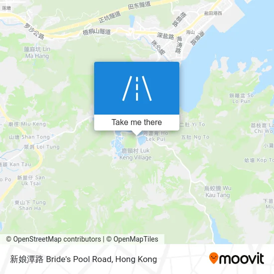 新娘潭路 Bride's Pool Road map