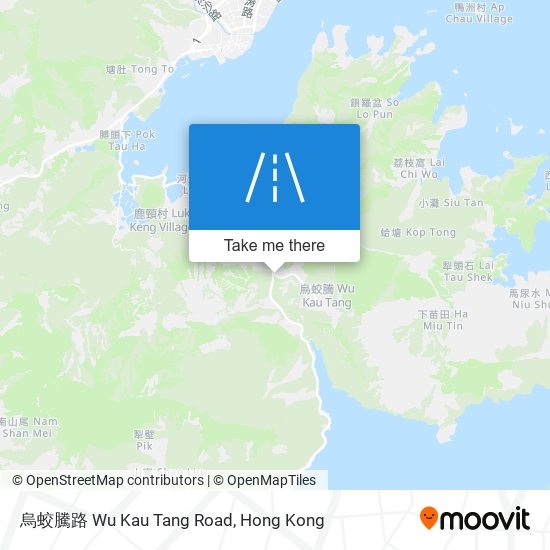 烏蛟騰路 Wu Kau Tang Road map