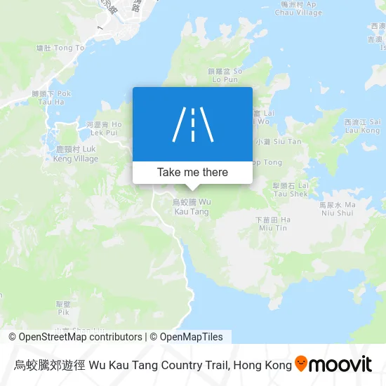 烏蛟騰郊遊徑 Wu Kau Tang Country Trail map