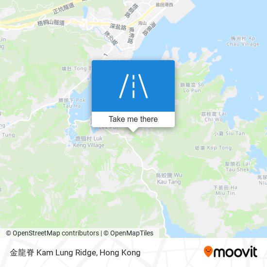 金龍脊 Kam Lung Ridge map