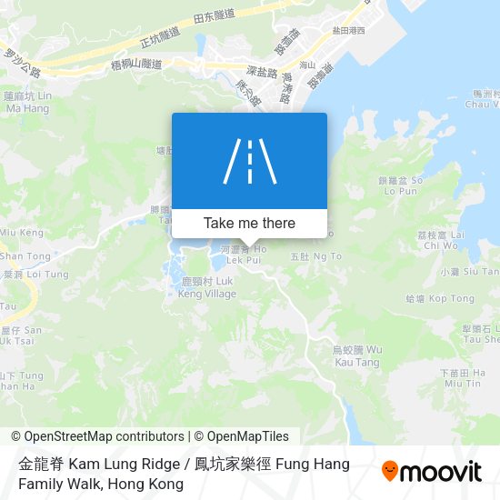 金龍脊 Kam Lung Ridge / 鳳坑家樂徑 Fung Hang Family Walk地圖
