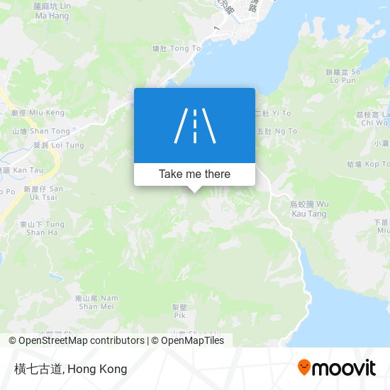 橫七古道 map