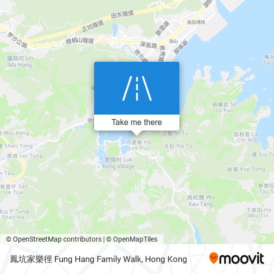 鳳坑家樂徑 Fung Hang Family Walk map