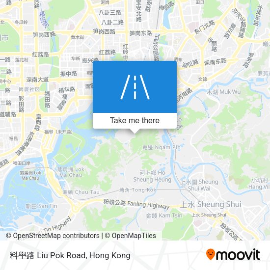 料壆路 Liu Pok Road map
