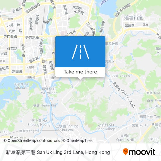 新屋嶺第三巷 San Uk Ling 3rd Lane map