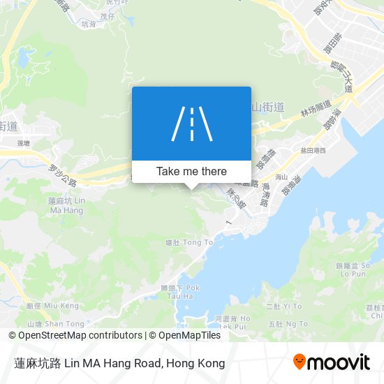 蓮麻坑路 Lin MA Hang Road map
