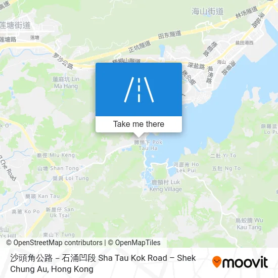 沙頭角公路－石涌凹段 Sha Tau Kok Road – Shek Chung Au map