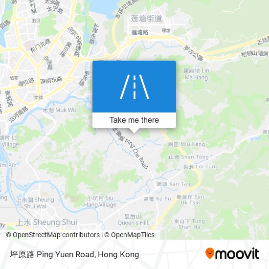 坪原路 Ping Yuen Road map