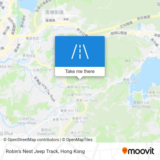 Robin's Nest Jeep Track map