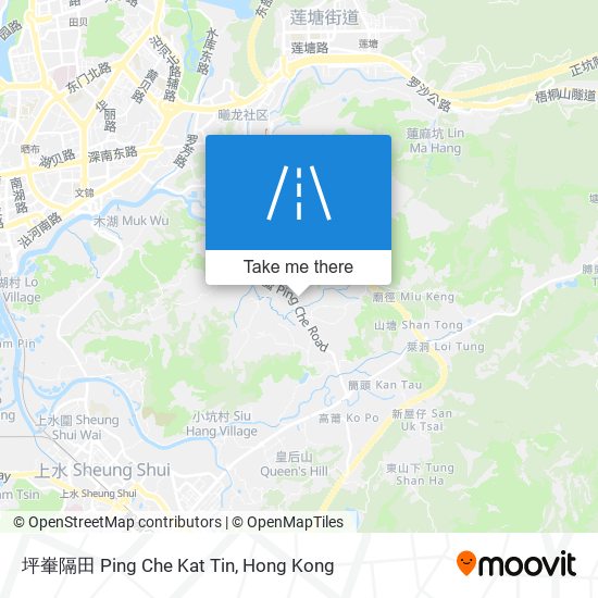 坪輋隔田 Ping Che Kat Tin map