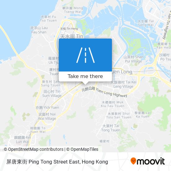 屏唐東街 Ping Tong Street East map