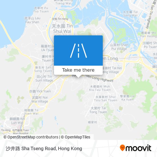 沙井路 Sha Tseng Road地圖