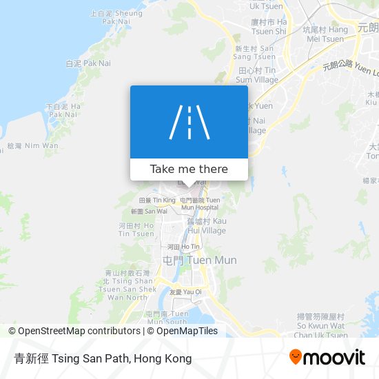青新徑 Tsing San Path map