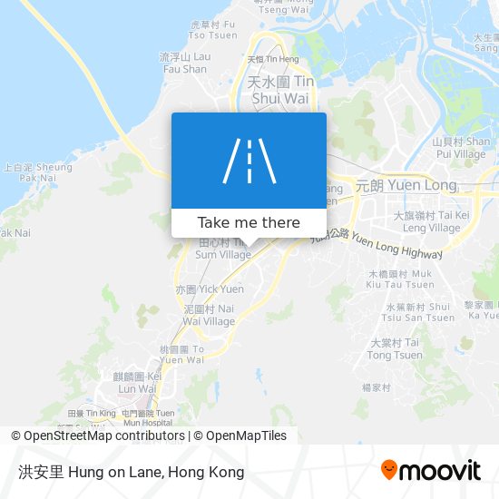 洪安里 Hung on Lane地圖