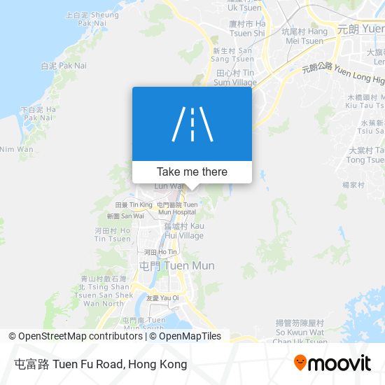 屯富路 Tuen Fu Road map