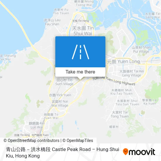 青山公路－洪水橋段 Castle Peak Road – Hung Shui Kiu地圖