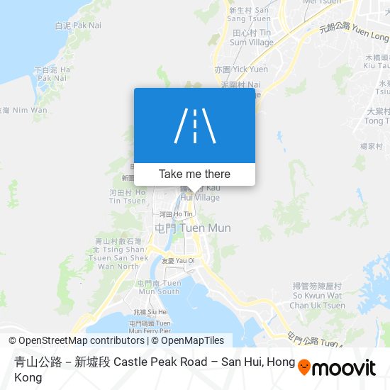 青山公路－新墟段 Castle Peak Road – San Hui map