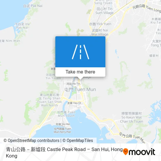 青山公路－新墟段 Castle Peak Road – San Hui map