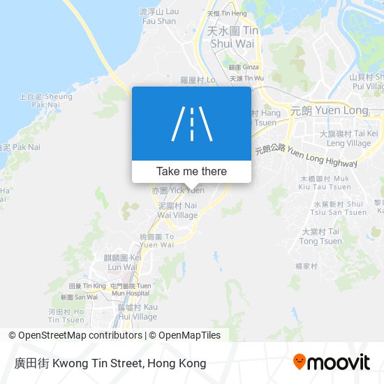 廣田街 Kwong Tin Street map