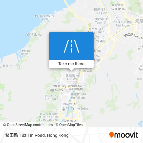 紫田路 Tsz Tin Road地圖