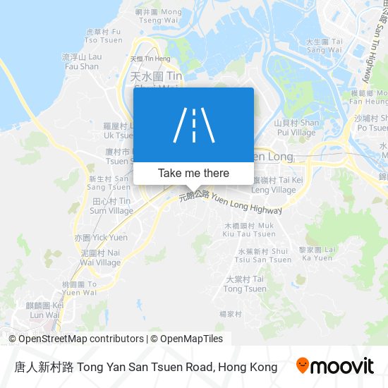 唐人新村路 Tong Yan San Tsuen Road地圖