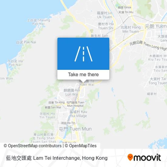 藍地交匯處 Lam Tei Interchange地圖