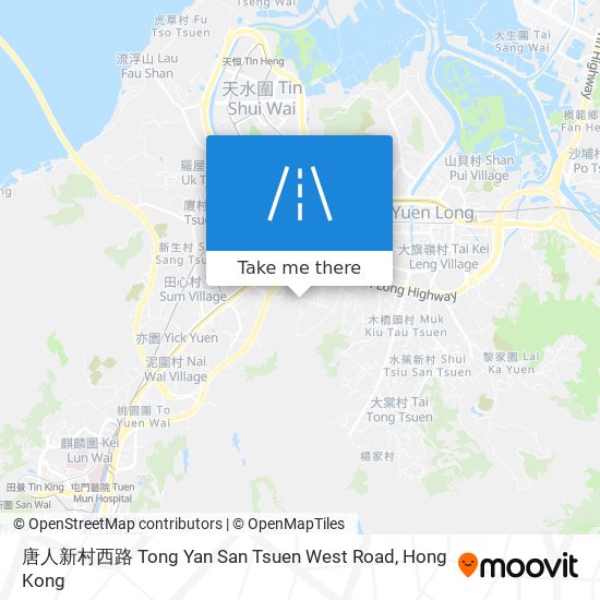 唐人新村西路 Tong Yan San Tsuen West Road map