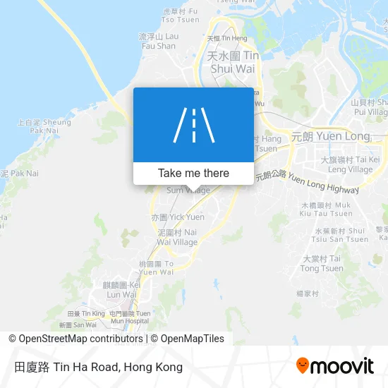田廈路 Tin Ha Road地圖