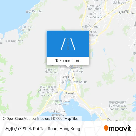 石排頭路 Shek Pai Tau Road map