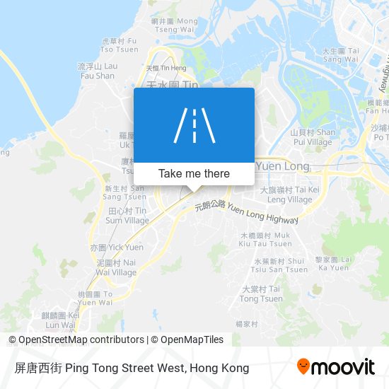 屏唐西街 Ping Tong Street West map