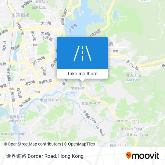 邊界道路 Border Road map